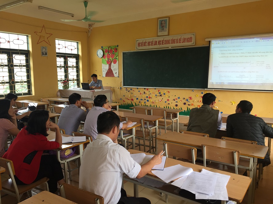 Sinh hoạt chuyên môn nhóm Toán